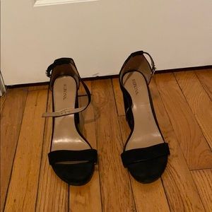 Black block heels